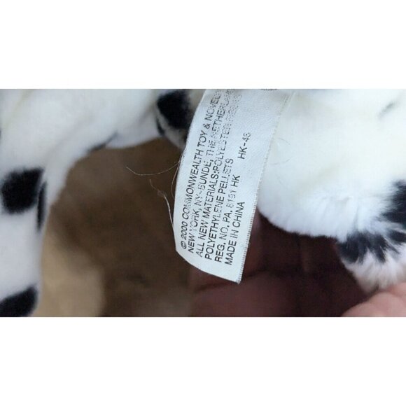 Commonwealth 2000 Dalmatian Plush Dog Stuffed Animal Black & White Spotted 14" - Picture 8 of 10